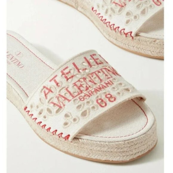 VALENTINO GARAVANI Atelier Espadrille Slide Sandals Size 36 - Picture 5 of 5